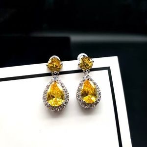 Classic Topaz Teardrop Wedding Earrings.Valentine’s Gift for her. Clearance